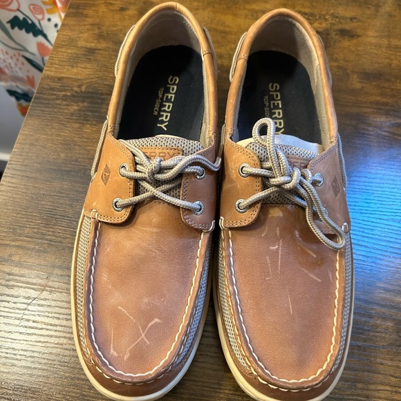 Sperry Men’s Tarpon Boat Shoe Tan Top Sider Size 13M - Picture 1 of 7
